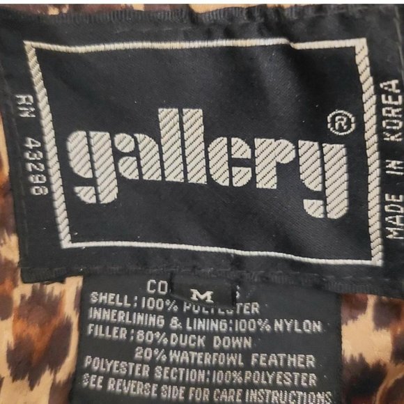 Vintage 90s Gallery Down Puffer Coat - Picture 3 of 3